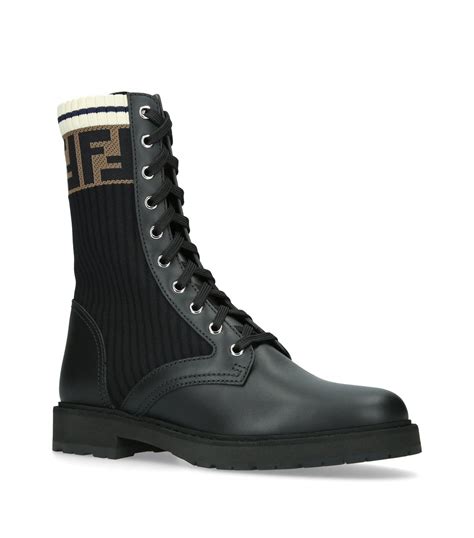 fendi black shoes|Fendi black boots.